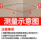 VIERUODIS免打孔L型浴帘杆套装防水浴帘套装U型浴帘杆套装弧形浴帘杆涤纶布_207 新款海底世界 免打孔H款