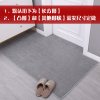 进地垫纯色简约家用厅地板脚垫防滑可剪定制卧室客厅入户地毯_2 100*140cm 纯色进门垫-烟灰
