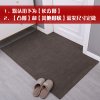 进地垫纯色简约家用厅地板脚垫防滑可剪定制卧室客厅入户地毯_2 80*100cm 纯色进门垫-咖色