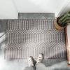 入户地垫进防滑垫家用口地毯入脚垫玄关耐磨防滑客厅垫_8 60x90cm 时光回廊-灰