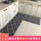 厨房地垫防滑防油家用长条脚垫耐脏地板垫子吸水吸油防水厨房地毯_4 50*120cm 几何蓝