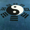 道教先天后天阳太图五行七星八卦地毯佛教寺庙修行打坐地毯_1 1X1米正方 蓝色