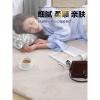 仿兔毛圆形地毯长毛绒卧室床边现代简约ins房间北欧少女网红地毯_2_307 180CM圆 紫灰色（加厚款）