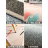 涂鸦ins风卧室家用长方形地毯创意北个性风格榻榻米床边毯_2 140*200cm 甜蜜花儿