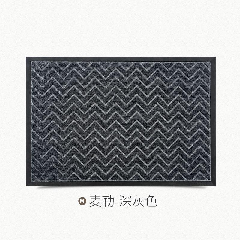 豪宅入户地垫酒店商场户外地毯进垫家用进户商业大口脚垫_2_661 45x75cm【5年踩不坏/厚实不移位】 麦勒-深灰