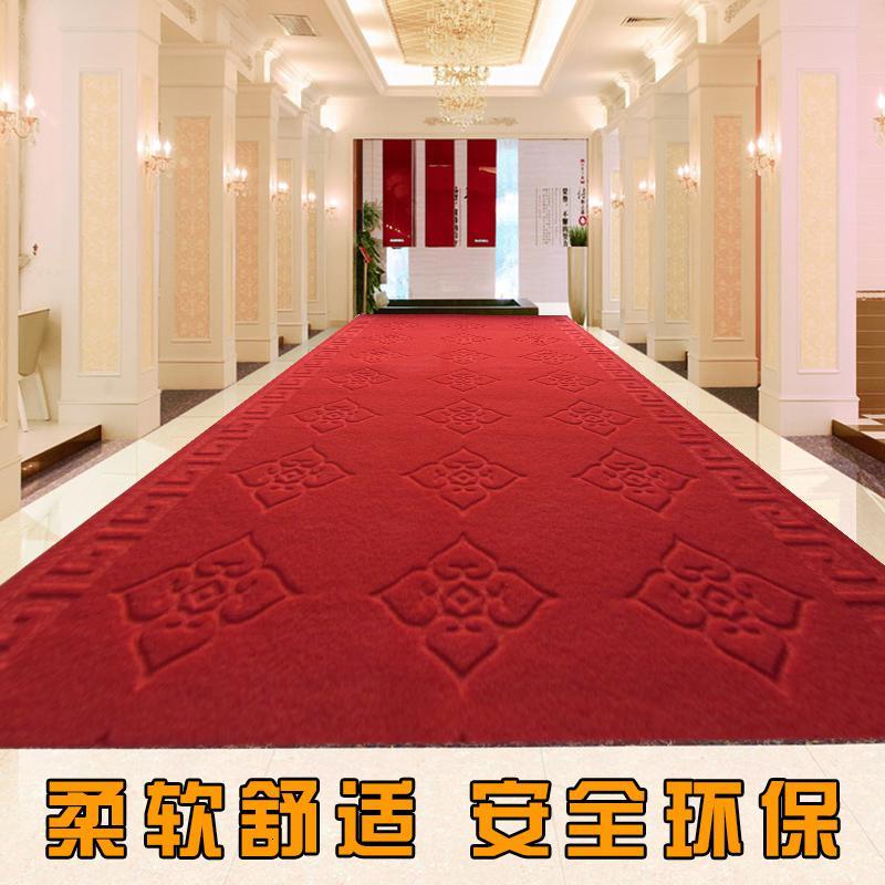 可裁剪PVC复合地垫蹭脚垫防滑垫垫子走廊过道防滑电梯红地毯定做_3_179 90*180cm 大红桃心