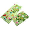 多彩手绣脚垫防滑垫美丽儿童地毯地垫卫浴卧室垫_1 提示：都是1片的价格 ML淡绿可爱小象