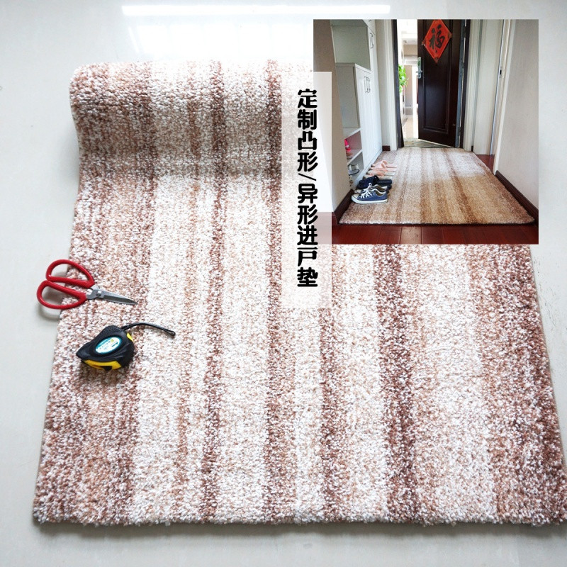 定制进地垫垫厅卫浴厕所口卫生间脚垫吸水浴室防滑垫地毯_3 约50*80cm 米驼色定制专拍米驼色
