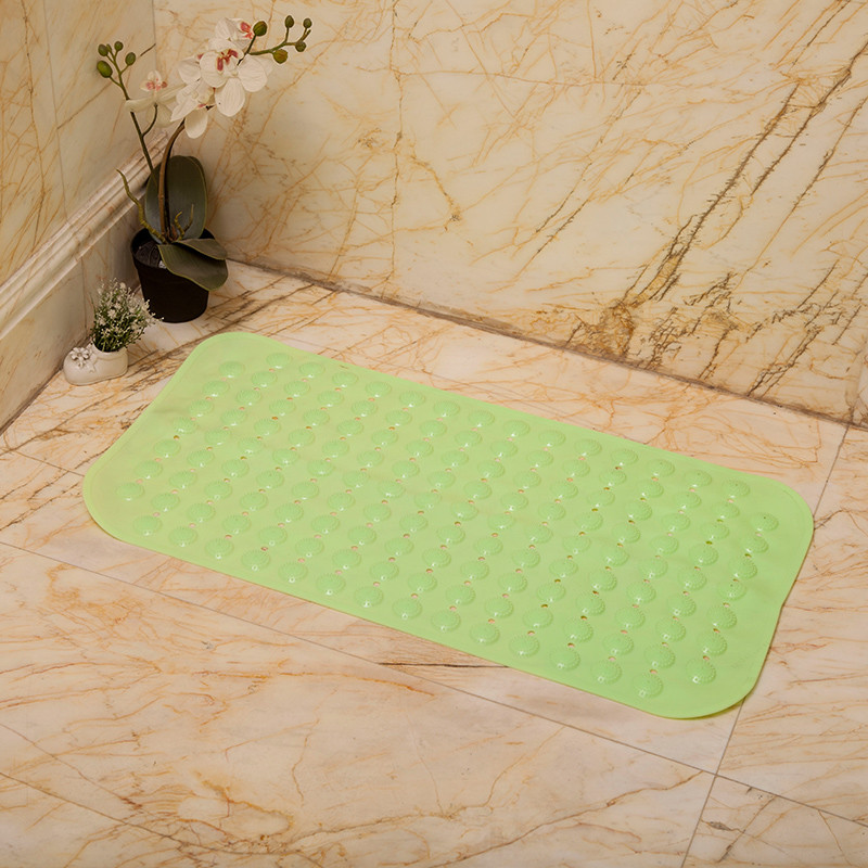 淋浴洗澡卫生间地毯厕所卫浴防水脚垫子家用地垫垫_8 47*77（无味环保常规尺寸） 果绿