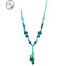 天然玛瑙毛衣链长款2019年新款百搭秋冬流苏个性项链水晶颈饰品 圆MYL-水晶-七彩色