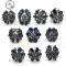 韩国发饰发抓头发夹子顶夹复古后脑勺水钻时尚抓夹小女中号_59 仿水晶中爪4号蓝色