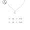 韩国冷淡风项链女简约气质网红小耳钉夏季耳环套装小众设计锁骨链 8#白宝石项链