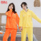 南极人NanJiren睡衣女冬季加厚韩版开衫长袖大码家居服保暖套装T2009 黄色兔萝卜 XXL