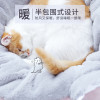 猫窝四季通用冬季保暖封闭式猫窝网红猫咪用品宠物猫咪窝猫床猫屋 M-56*56*27（12斤内猫咪适用） 俏皮小怪兽猫窝（粉色）