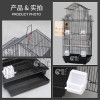 虎皮玄凤鹦鹉鸟笼子大号宠物笼子牡丹繁殖文鸟相思群养_1 白色套餐四