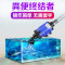 大型鱼缸洗沙换水器清洗工具电动洗砂吸污器吸便器抽粪器自动循环_1 默认尺寸 【加长版】16w+送14mm软管2米