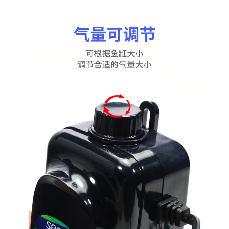 加氧气泵鱼缸增氧器制氧机金鱼充氧棒超静音小型迷你打氧供换家用