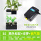 水培植物养鱼缸一体家用塑料创意懒人小型免换水桌面斗鱼专用客厅_1 默认尺寸 黑色标配+绿萝+氧气泵