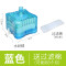 迷你吸便器过滤器圆形氧气泵鱼缸过滤器过滤设备小型反气举_2 默认尺寸 蓝色水妖精（送过滤棉）