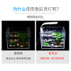鱼灯金鱼缸灯小型led灯照明专用防水节能超亮水架夜灯水族 默认尺寸 6W高亮节能白光【X3黑色外壳】