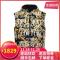 Versace Jeans 范思哲 男士聚酯纤维薄棉双面连帽马甲上衣 B9GUA502 25055 899-黑色多色印花 48
