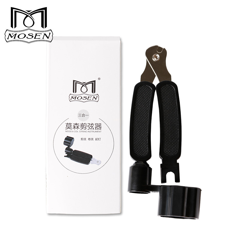 莫森(MOSEN) MS-21A 便携式吉他卷弦器上弦剪弦钳 拔锥起锥器 三合一 民谣 木吉他换弦工具