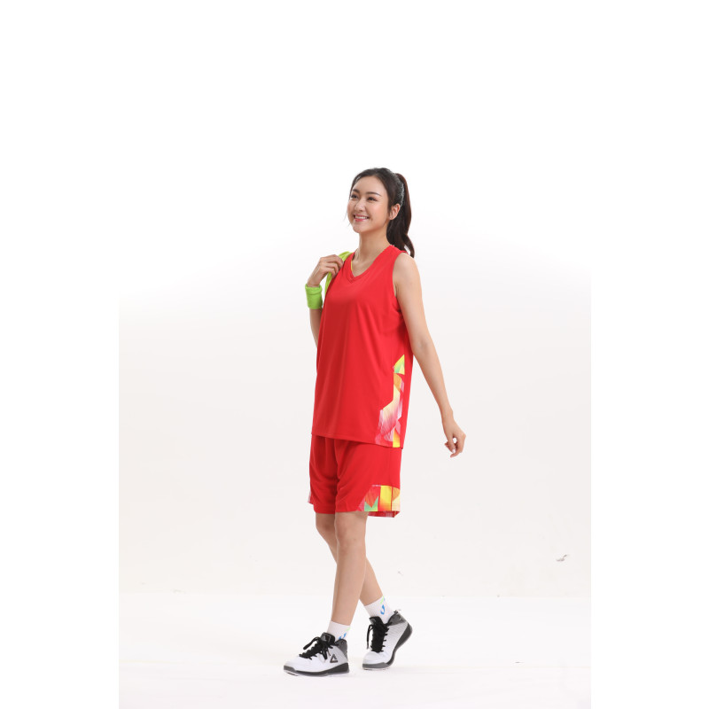 励扬RESYO 篮球服 成人套装 RY-292025 篮球服套装 男女通用 中国红 L