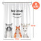 浴帘卫生间防水布干湿分离隔断帘推拉折叠洗澡间挡水帘子 默认尺寸 【套餐含杆优惠10元】200*200cm