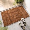 现代简约入户地垫进蹭土垫外脚垫刮泥家用吸水地毯 60*90cm （预售）椰棕素色地垫
