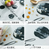 ins北欧网红波点桌布防水防油茶几餐桌布艺棉麻小清新家用长方形 【棉麻防水】85*85cm 粉白拍照桌布