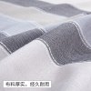 日式条纹桌布布艺棉麻小清新加厚茶几餐桌布现代简约加厚流苏北欧_1 130*130cm 夕夏蓝粉格子流苏桌布