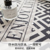 北欧风ins茶几桌布防水防油免洗防烫棉麻现代简约餐桌布艺盖布巾_1 （棉麻防水）70*180cm双口袋 享受生活黑白茶几布