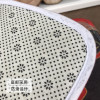 ins北欧风格地垫进户垫脚垫家用厕所卫生间吸水地毯防滑 40*60cm 粉底雨林法兰绒地垫