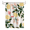 美式乡村浴帘浴室防水布隔断帘套装免打孔卫生间淋浴洗澡加厚防霉 默认尺寸 卧龙蔷薇浴帘80宽*高180送钩