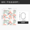 美式浴帘浴室防水布简易帘子套装免打孔隔断帘卫生间干湿分区屏风 默认尺寸 蜂鸟与花浴帘180宽*高200送钩
