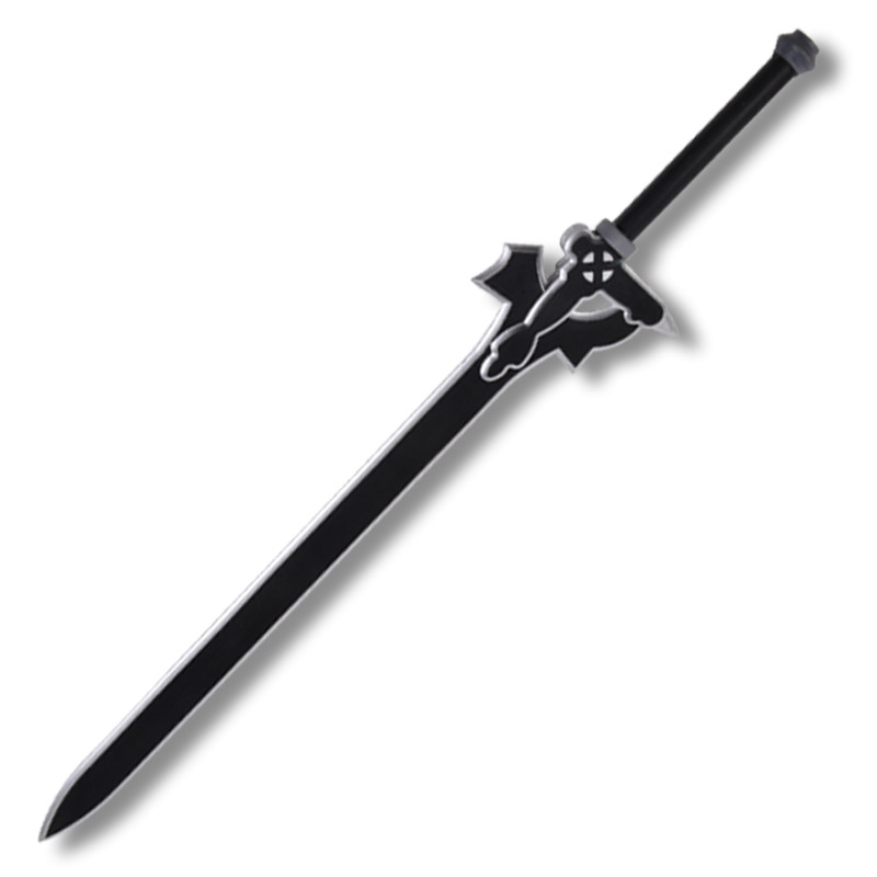 【年终大促】刀剑神域武器桐人黑剑阐释者cos道具逐暗者剑影视兵器pu