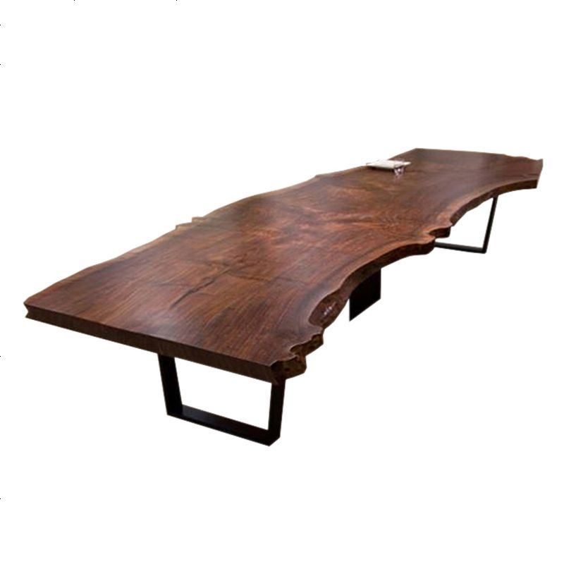 实木大板茶桌实木板材不规则边整木大板实木原木大板茶几桌面板_3 桌160*70*75（板厚8cm）