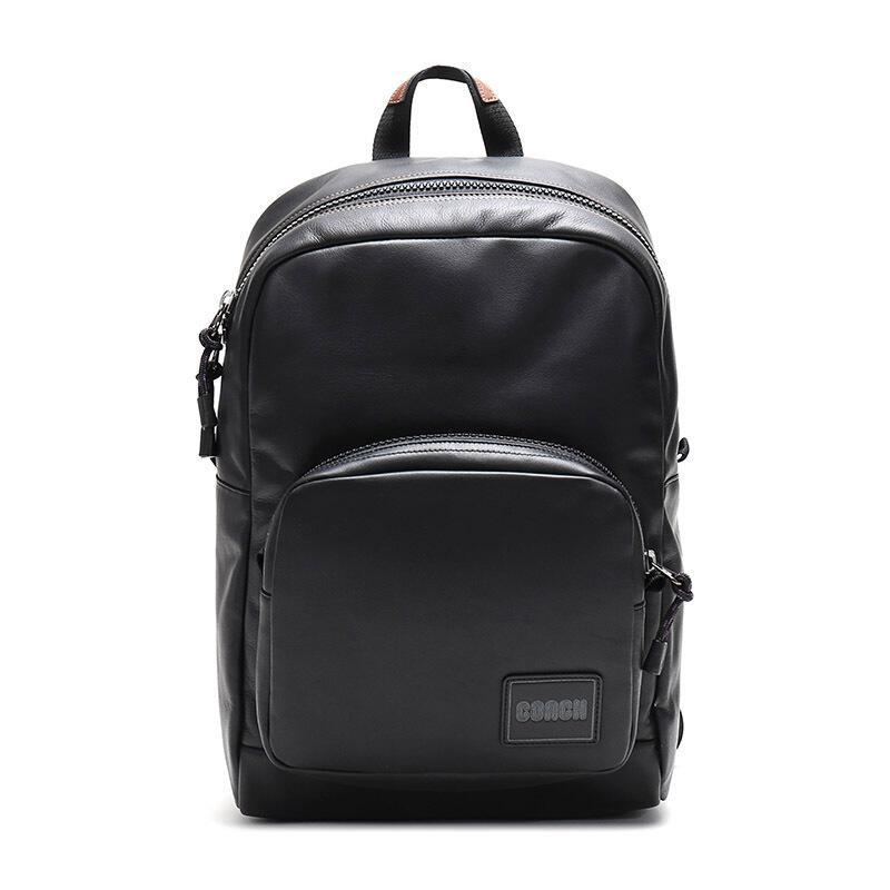 COACH 蔻驰 奢侈品 男士专柜款皮革PACER背包双肩包 78828 JIBLK-黑色