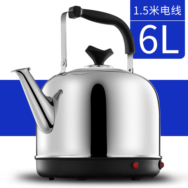电热水壶烧水壶304不锈钢家用自动断电保温大容量电壶电开茶水壶_28 6L加厚（自动断电）