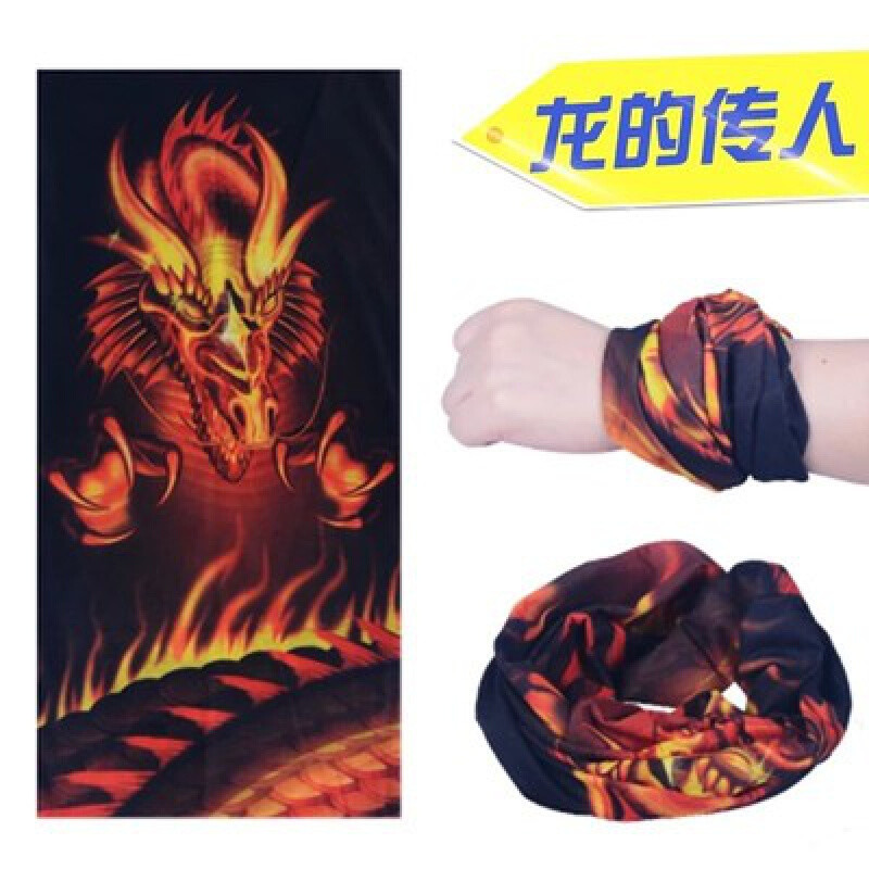 【优先发货】自行车魔术头巾面巾女夏季户外防晒面罩男士脖套全脸骑行装备围脖 头巾15号