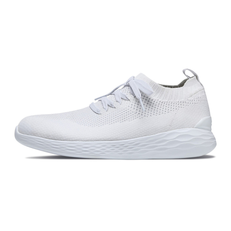 斯凯奇（SKECHERS）男鞋轻便网布运动休闲鞋54210 8.5（42码） 54210-WHT（男）