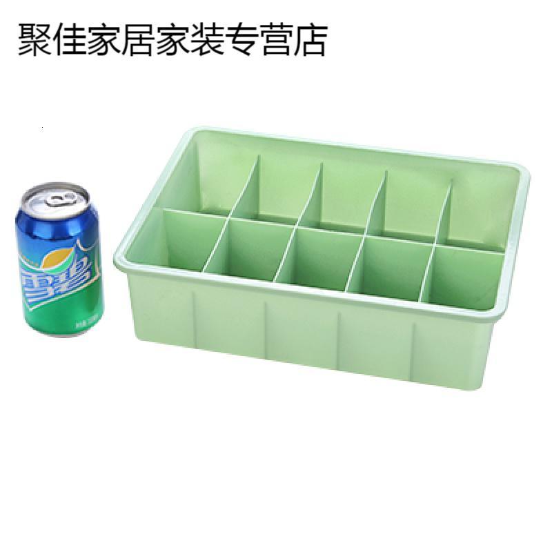 多功能内衣收纳盒家用抽屉式分格盒子塑料学生宿舍内裤袜子整理箱新品_477 内裤盒北欧绿