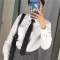 瑞丽珑懒人男女5CM8窄领带韩版手打男女士新伴郎结婚JK潮学生领带亮INS新款品质_901 黑色方格拉链领带