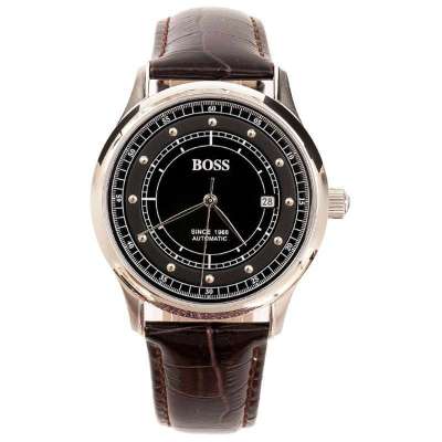 boss时尚经典系列ba017半透明全自动机械男表(黑色)