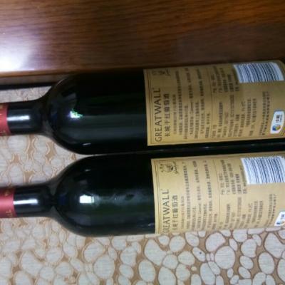 中粮国产红酒长城窖醇解百纳干红葡萄酒750ml*2瓶晒单图