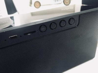 Dido X9无线复古蓝牙音箱新款迷你家庭插卡镜面音箱收音通话遥控智能音响黑色蓝牙4.2晒单图