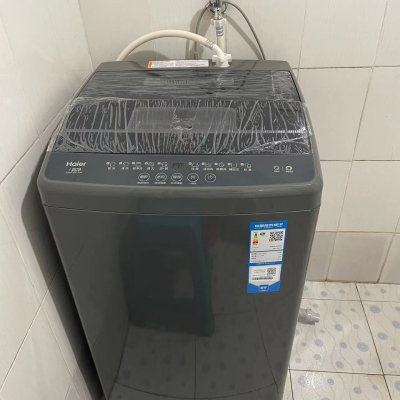 海尔(Haier)9KG全自动波轮洗衣机直驱变频一级能效租房宿舍家用大容量智能预约桶自洁除螨洗晒单图
