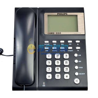 飞利浦(Philips)家用办公来电显示电话机固定座机CORD222 （蓝色）