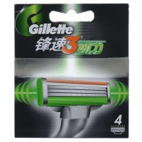 吉列锋速3动力刀片（4片装）