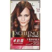 欧莱雅卓韵霜赋活养护染发霜(浅铜棕色)5.4号 172mL